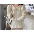 Fashion French collar loose pullover sweater